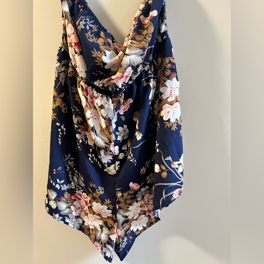 Navy blue romper